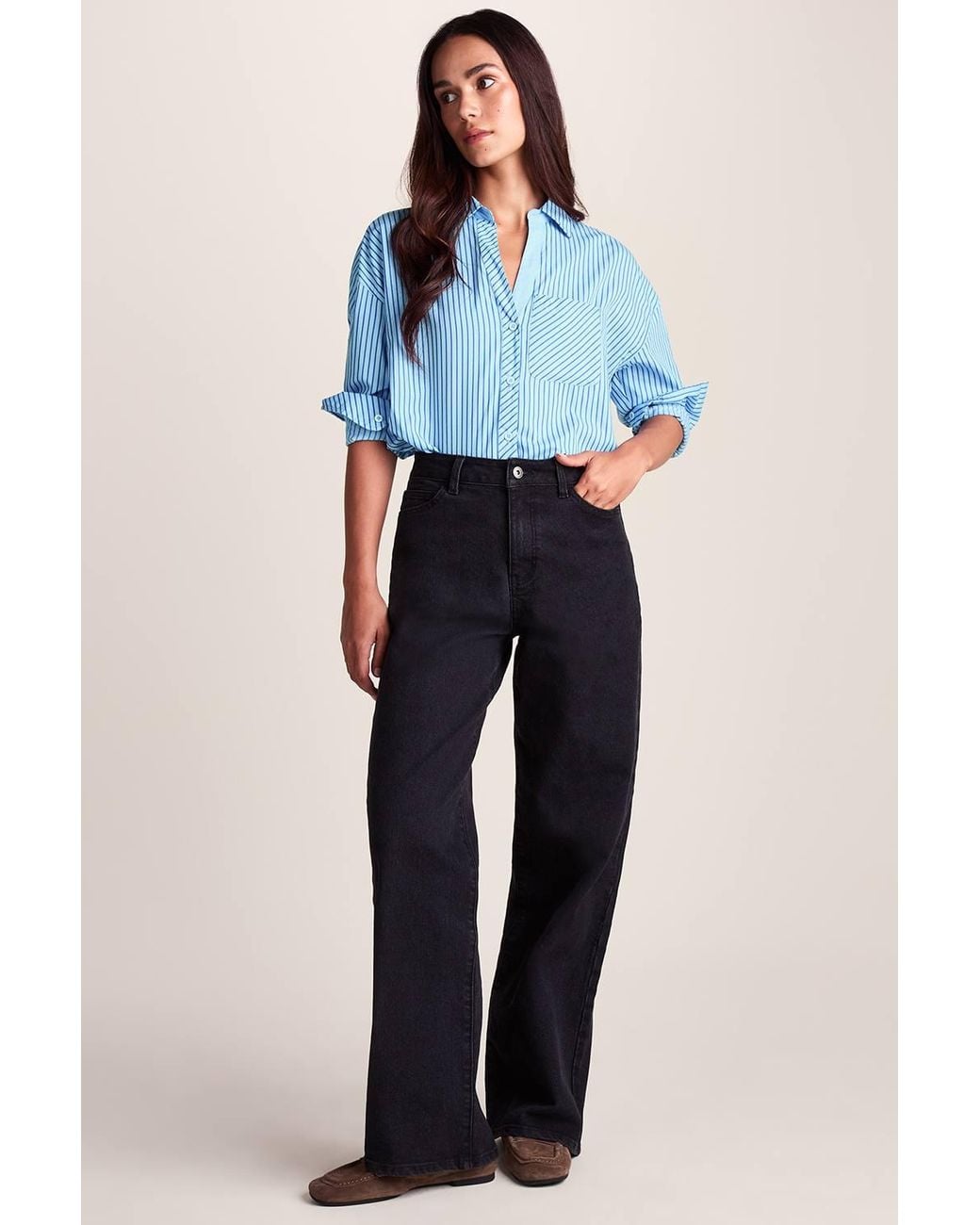TOG24 Blue 'Helena' 100% Cotton Long Sleeve Shirt