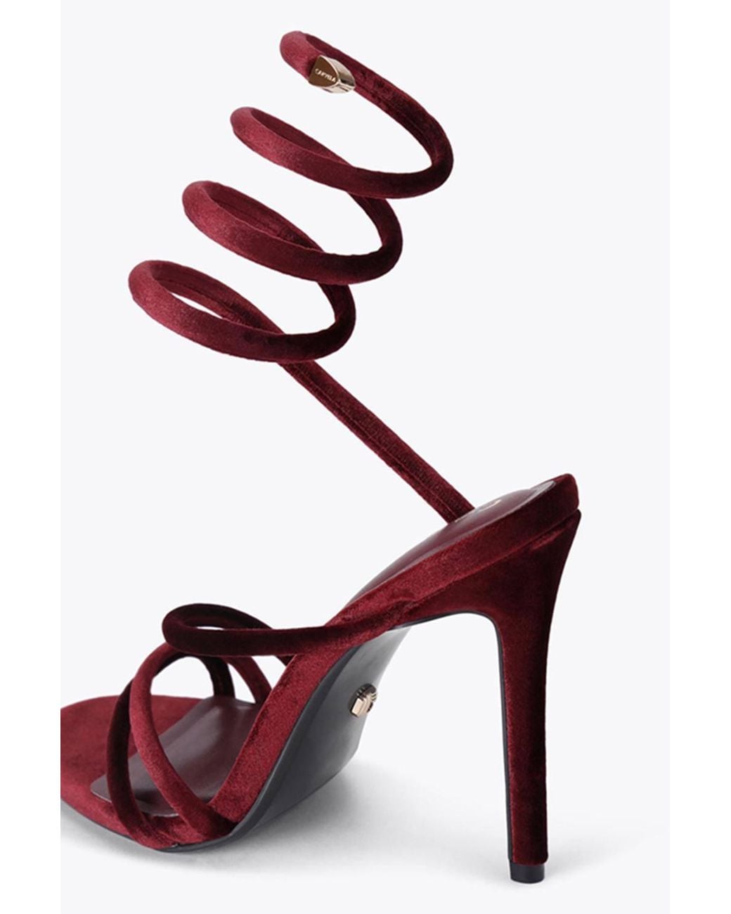 Carvela Kurt Geiger Pink 'Spiral 105' Velvet Heels
