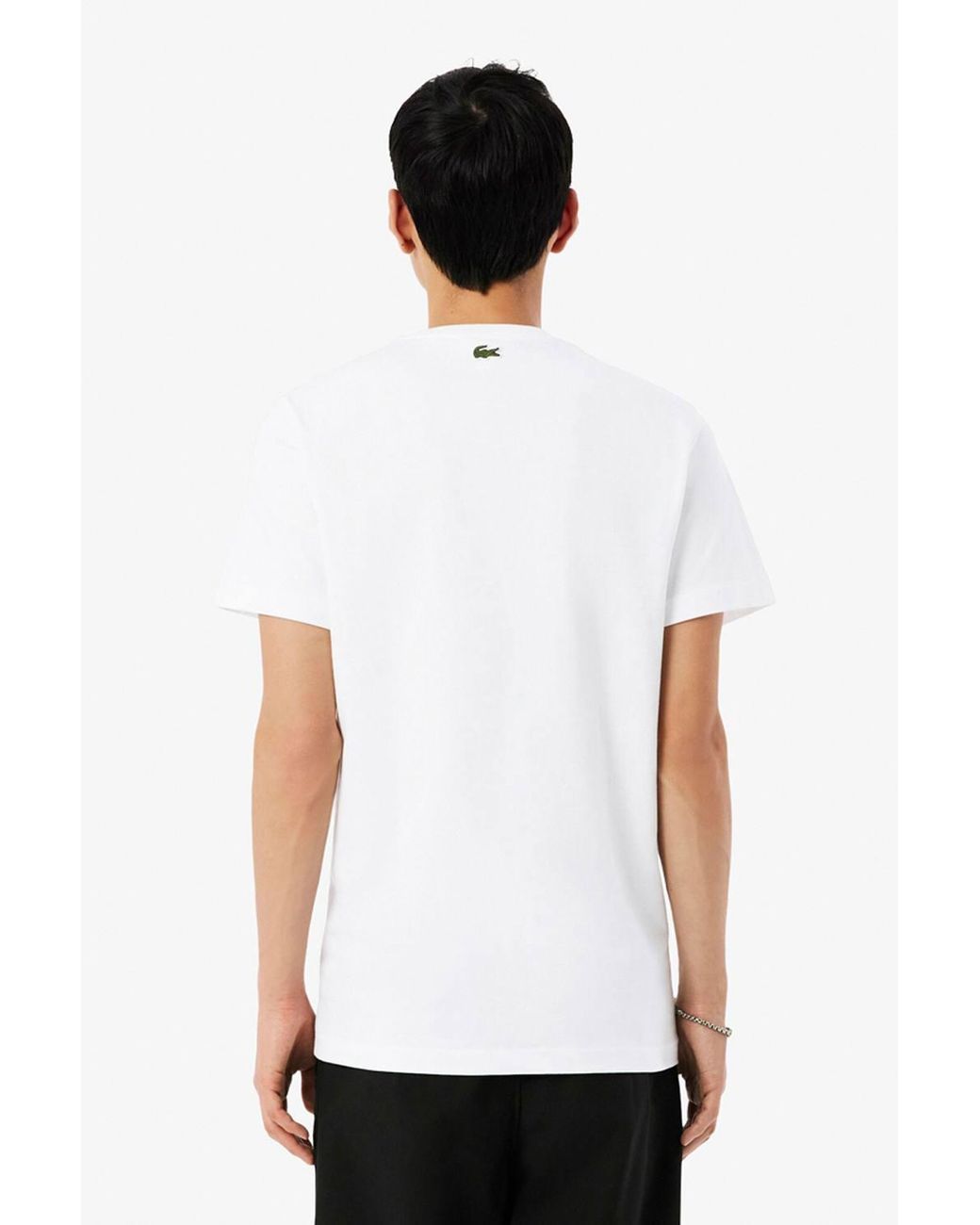 Lacoste White Graphic T-Shirt for men