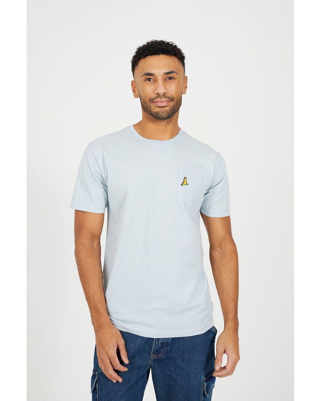 Brave Soul Blue 3-Pack Crew Neck T-Shirts for men