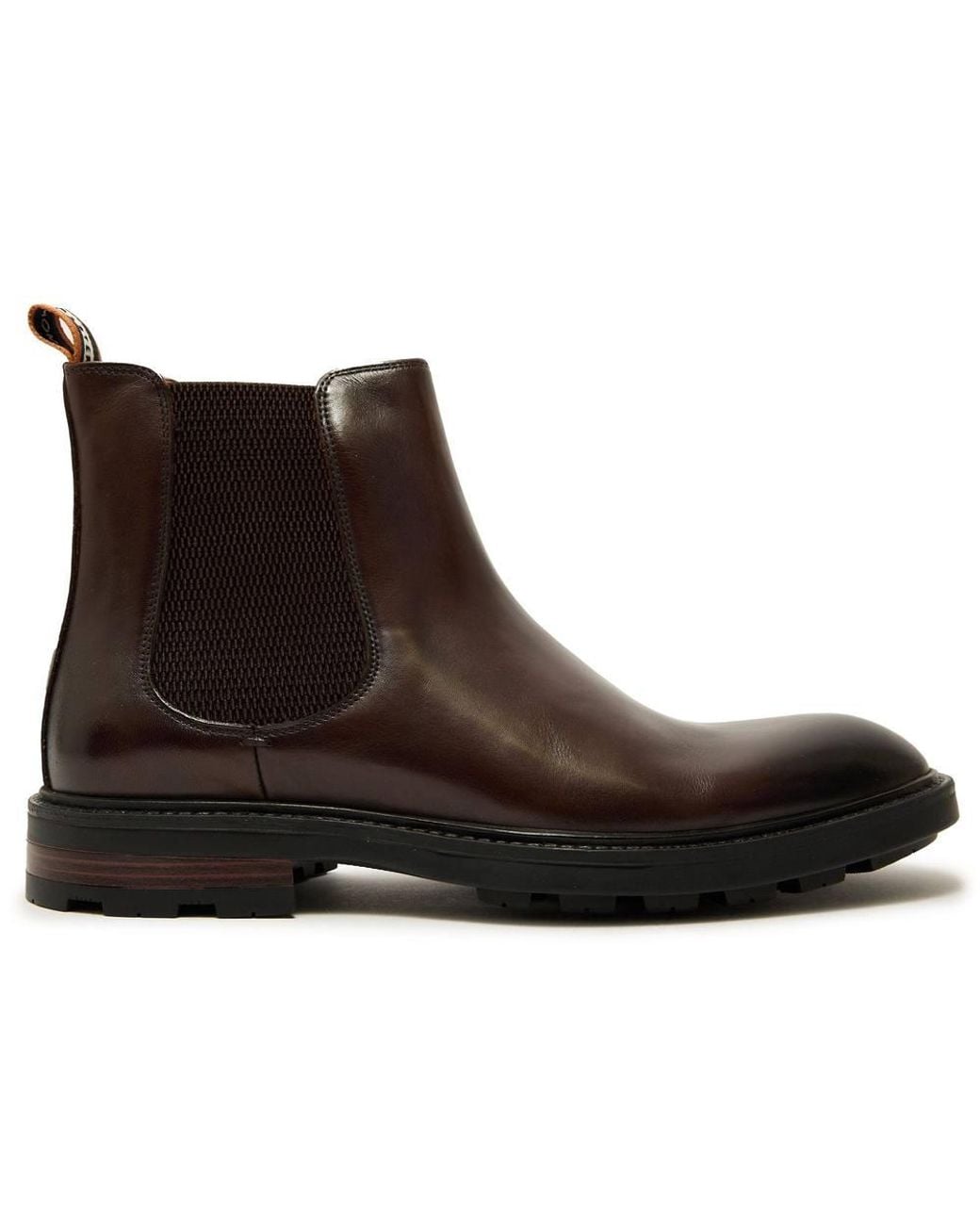 Simon Carter Brown Ruck Chelsea Boots for men