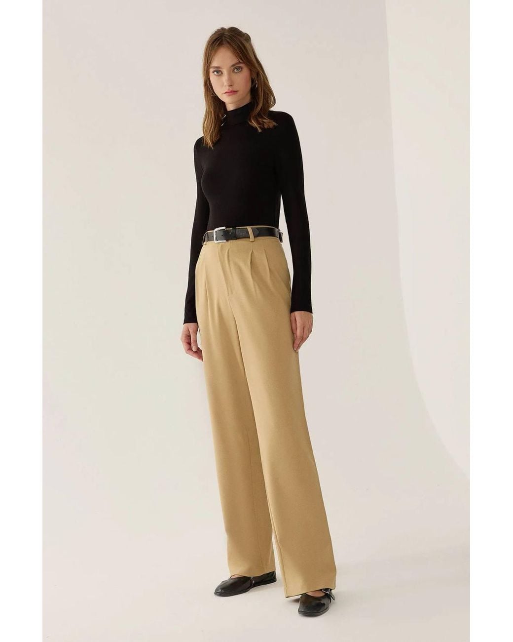 Hiccup Natural High Waist Straight Leg Pants