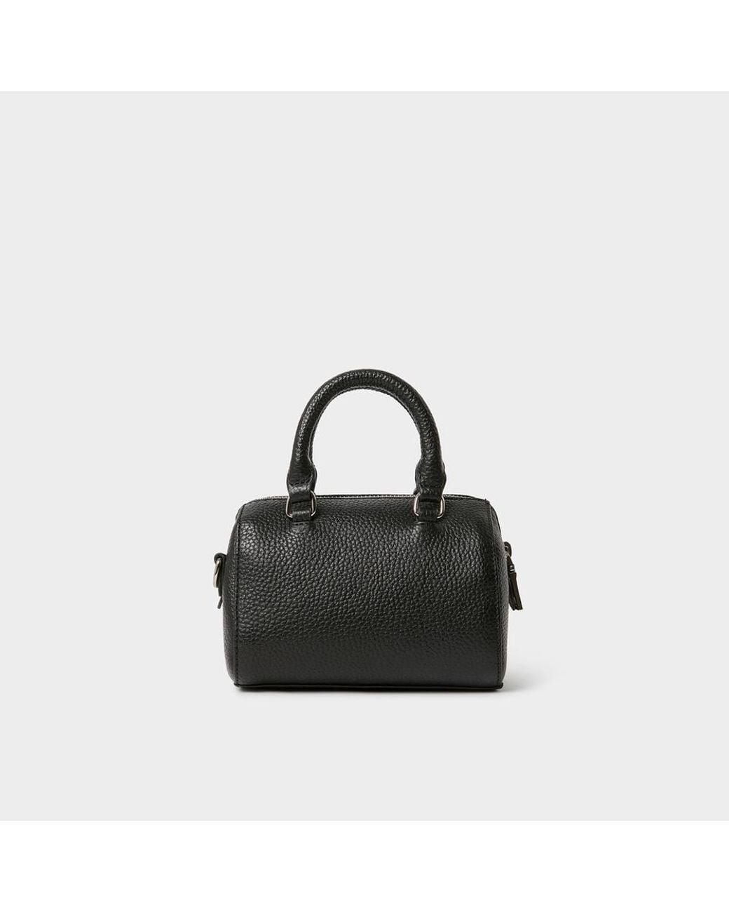 Osprey Black The Madison Mini Leather Barrel Bag