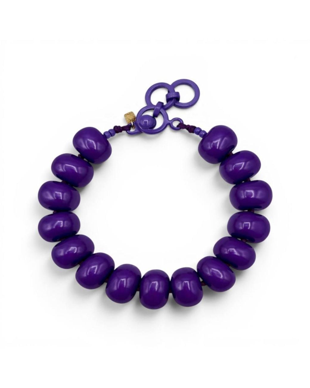 Michael Nash Jewelry Purple Vivienne Resin Necklace