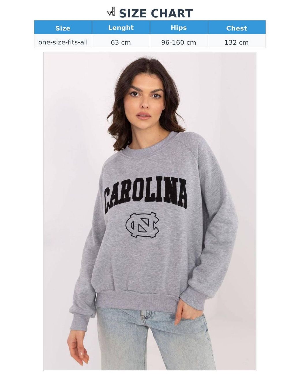 Love Lace Gray Cotton Long Sleeve Logo Patch Sweatshirt