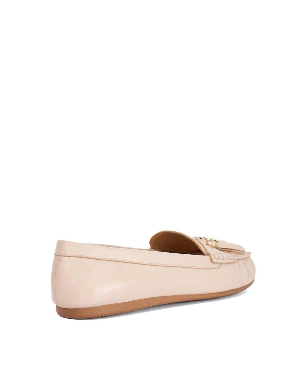 Dune Pink Wide Fit 'Geen' Leather Loafers