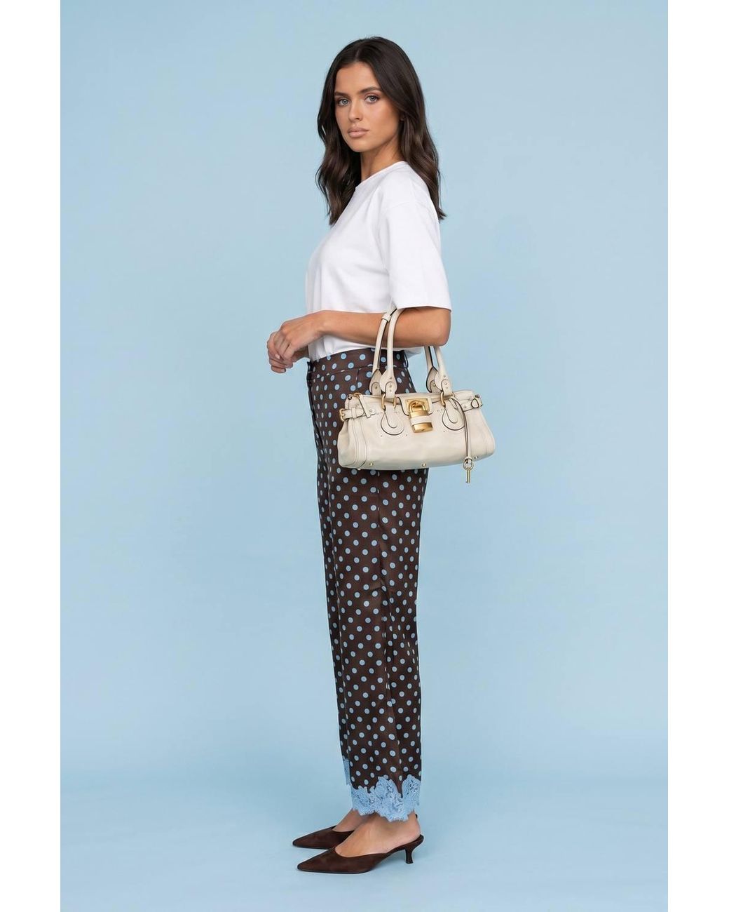 Urban Bliss Blue Lace Spot Trouser