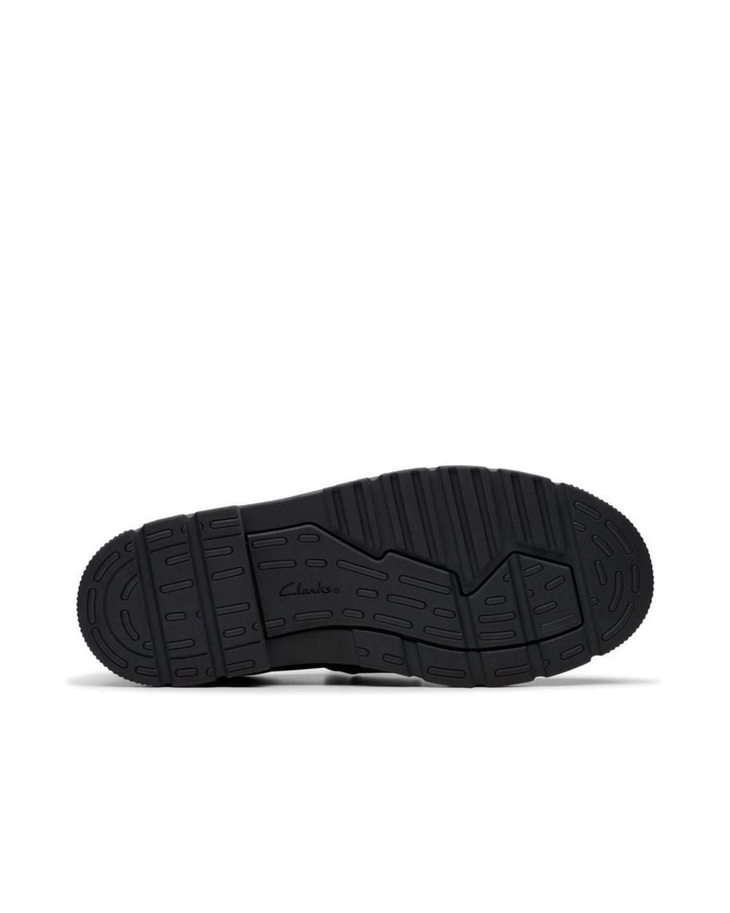 Clarks Black Lorcam Craft Youth Leather Loafers, School Shoes