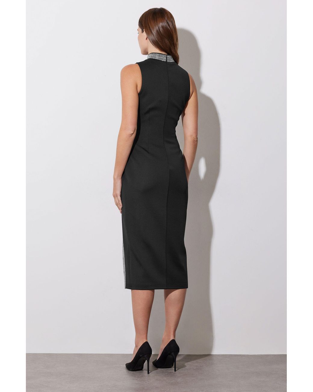 Star by Julien MacDonald Blue Diamante Trim Bodycon Dress