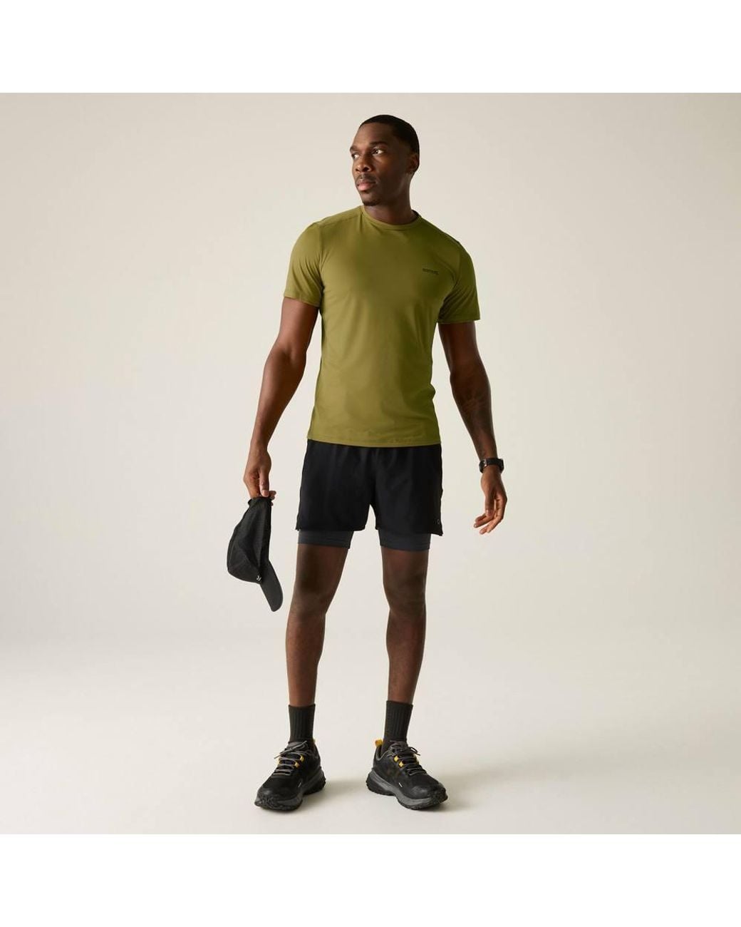 Regatta Green Mindo Anti-Insect Short Sleeved Mesh T-Shirt for men