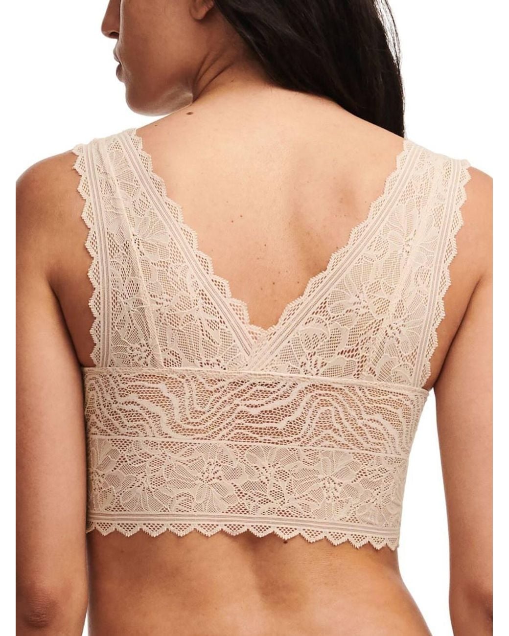 Chantelle Brown Easy Feel Floral Touch Wirefree Triangle Bralette