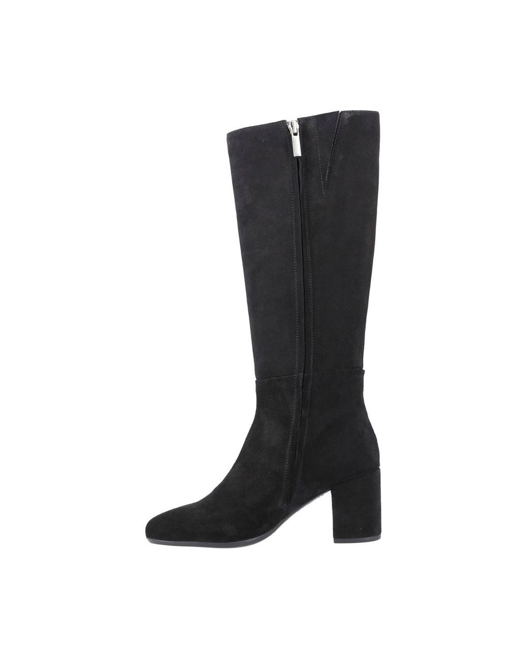 Hush Puppies Black Oprah Suede Long Boot