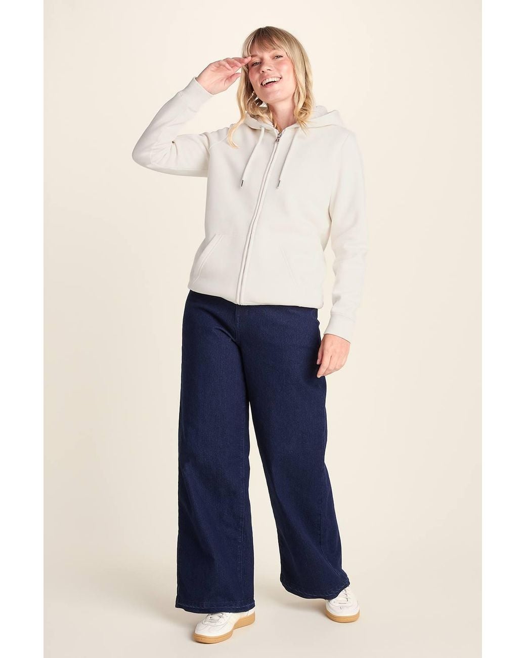 TOG24 Natural 'Bradshaw' Supersoft Sherpa Lined Zip Hoodie