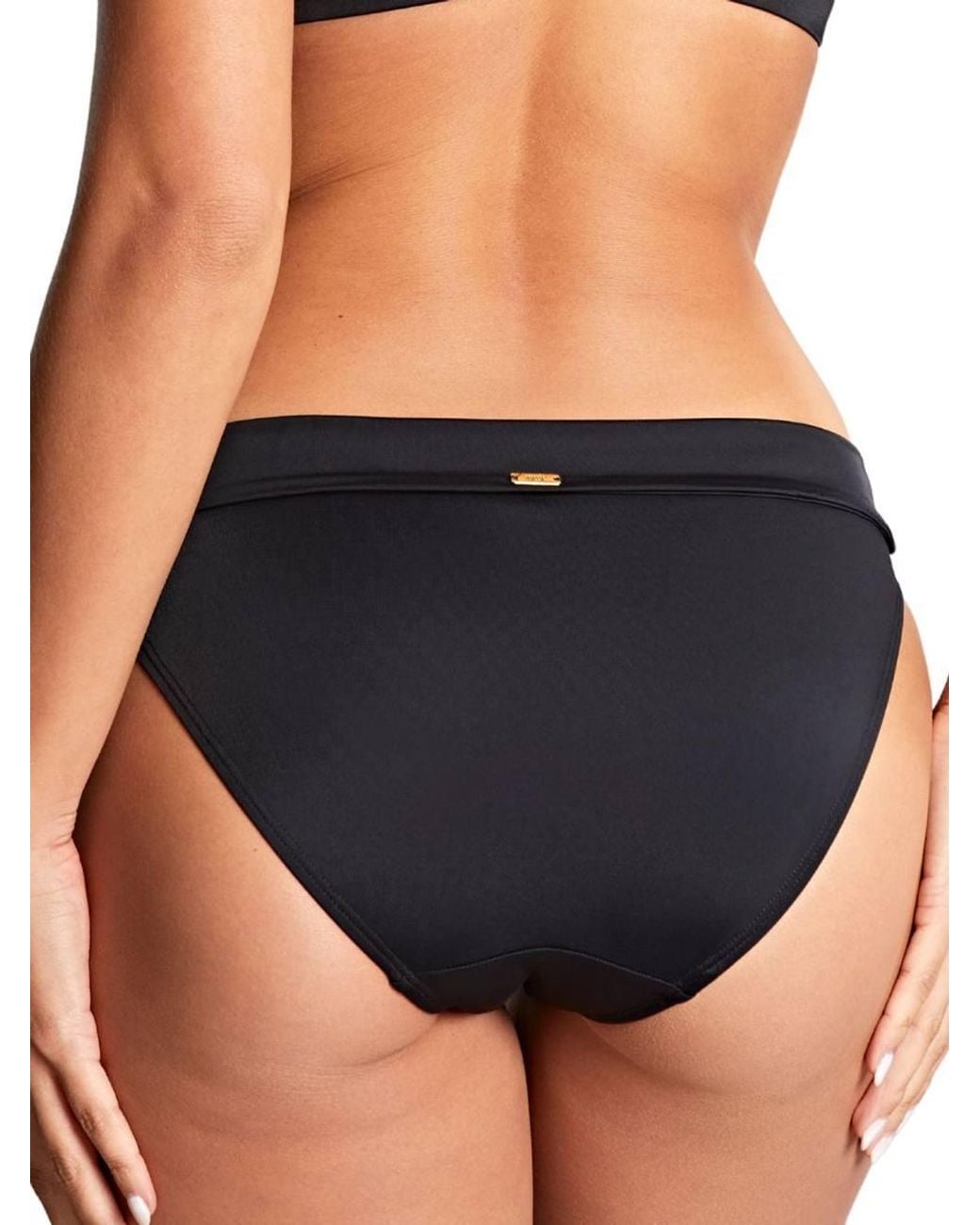 Panache Black Anya Riva Fold Bikini Brief