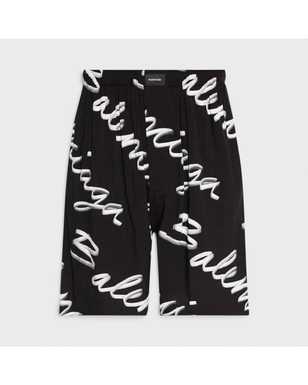 Balenciaga Black Pyjama Shorts