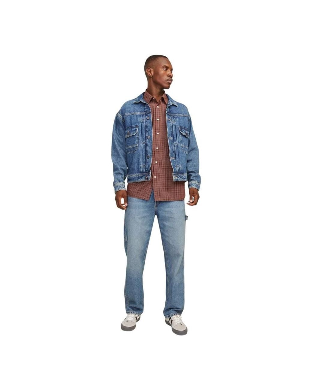 Jack & Jones Blue Eddie Carpenter Relaxed Fit Jeans for men