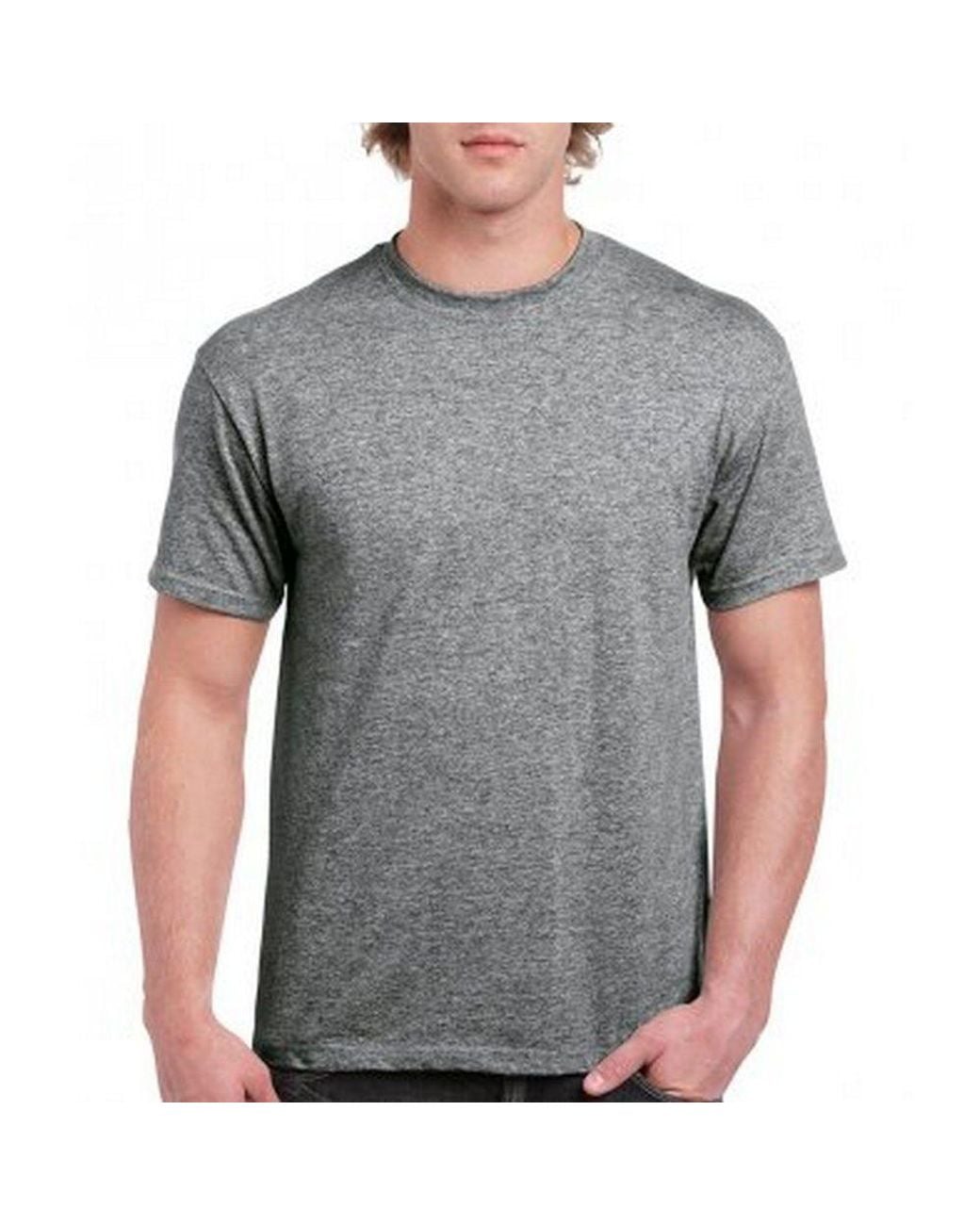 Gildan Gray Hammer Heavyweight T-Shirt for men