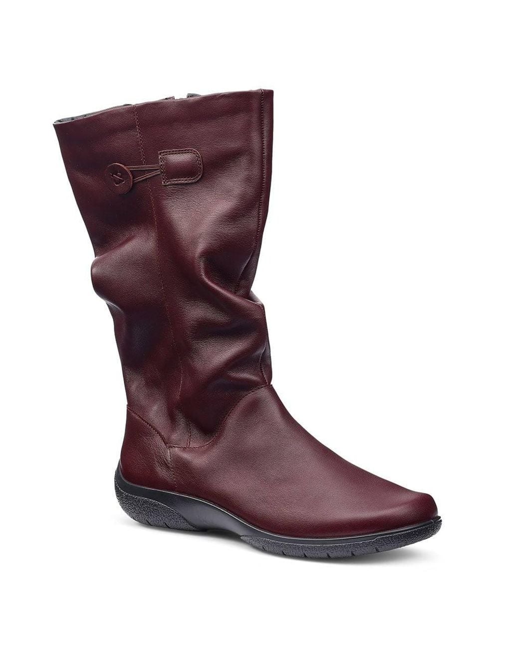 Hotter Purple 'Derrymore Ii' Mid Calf Boots