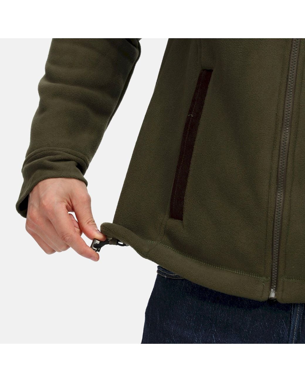 Regatta Green Full Zip Fleece Jacket for men