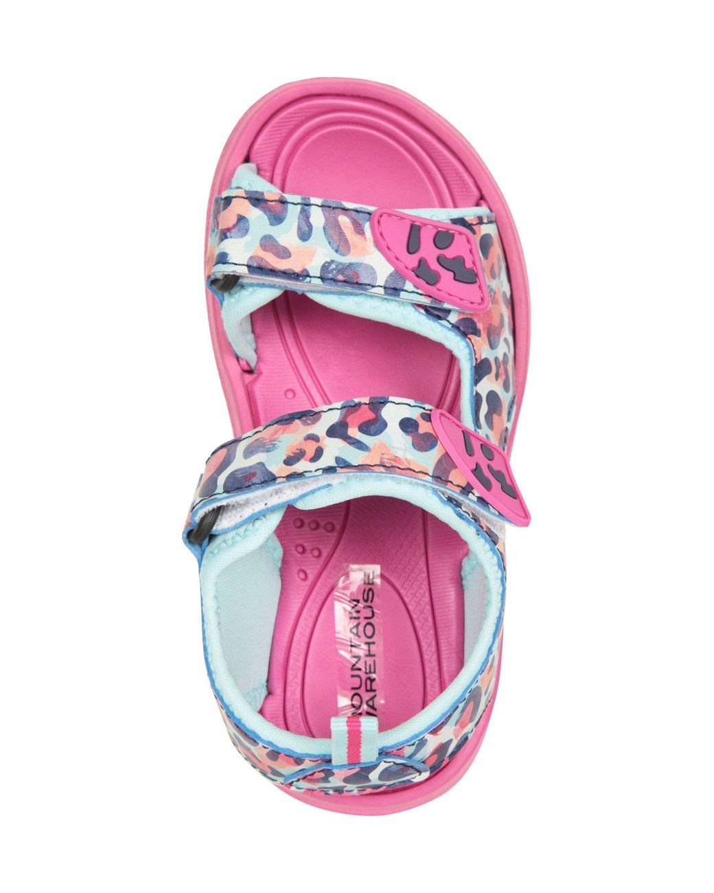Mountain Warehouse Pink 'Sand' Soft Lined Cushioned Lightweight Open Toe Touch Strap Sandals