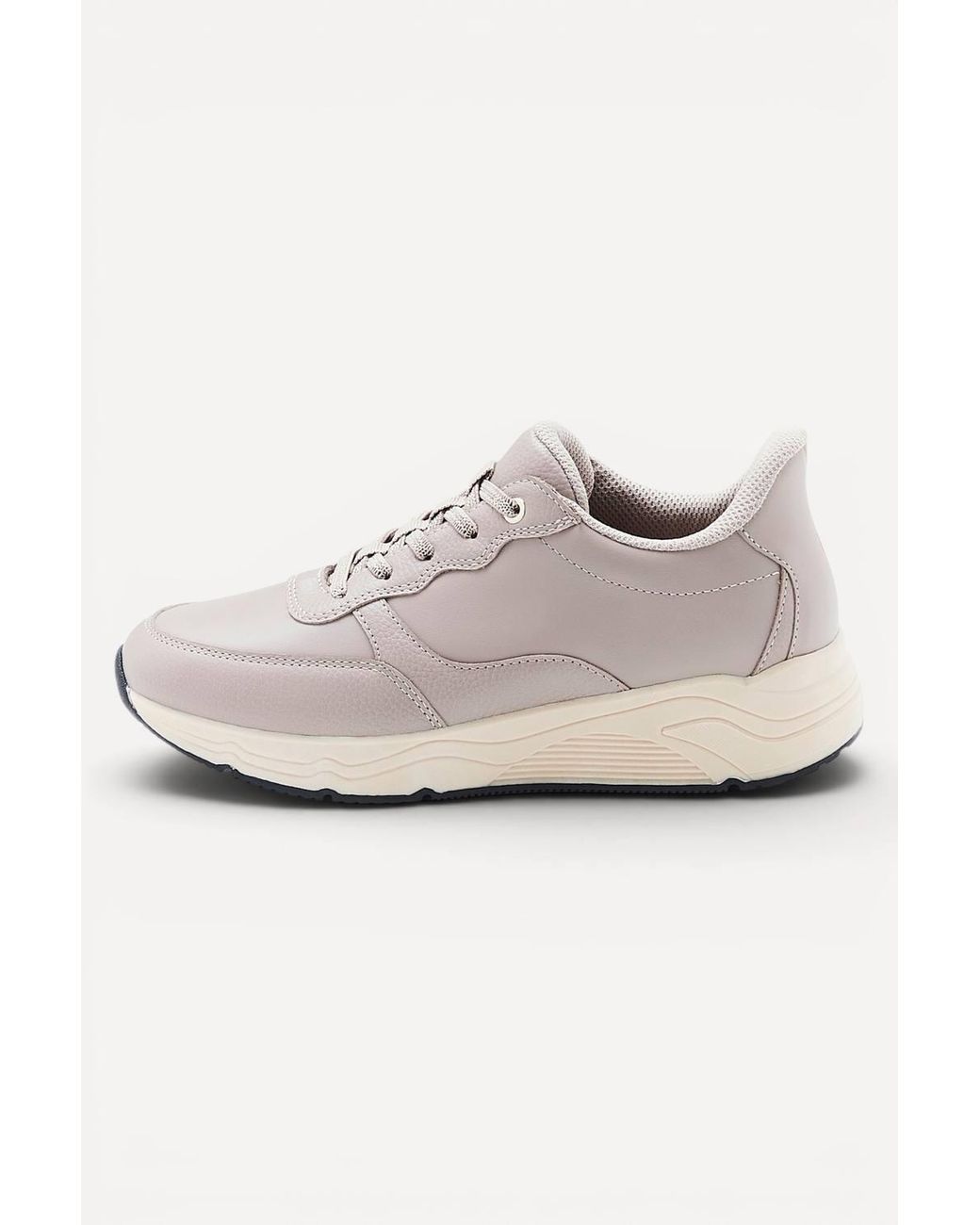 DAMART White Amortyl Leather Trainers