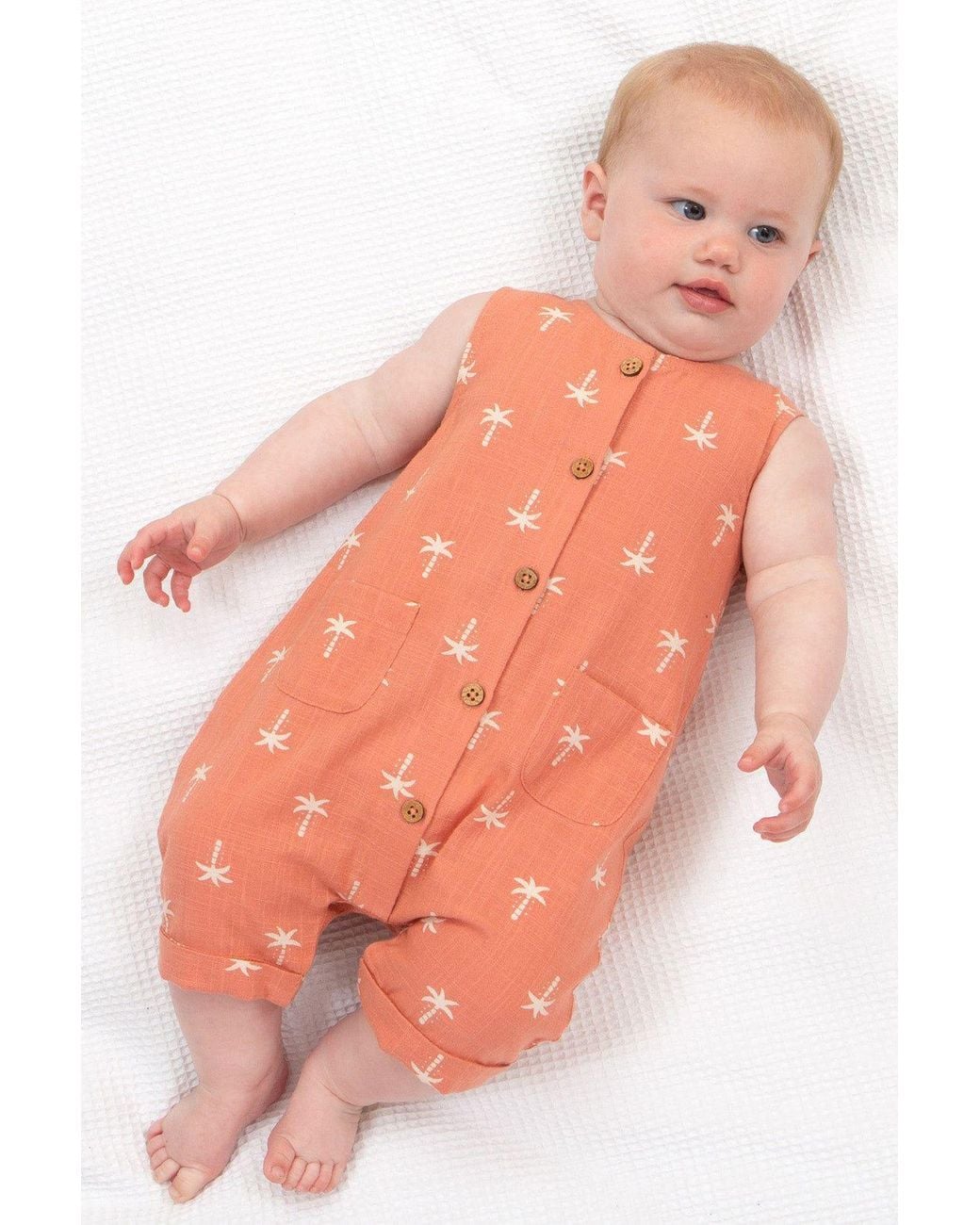 Kite Pink Baby Coco Palm Dungarees