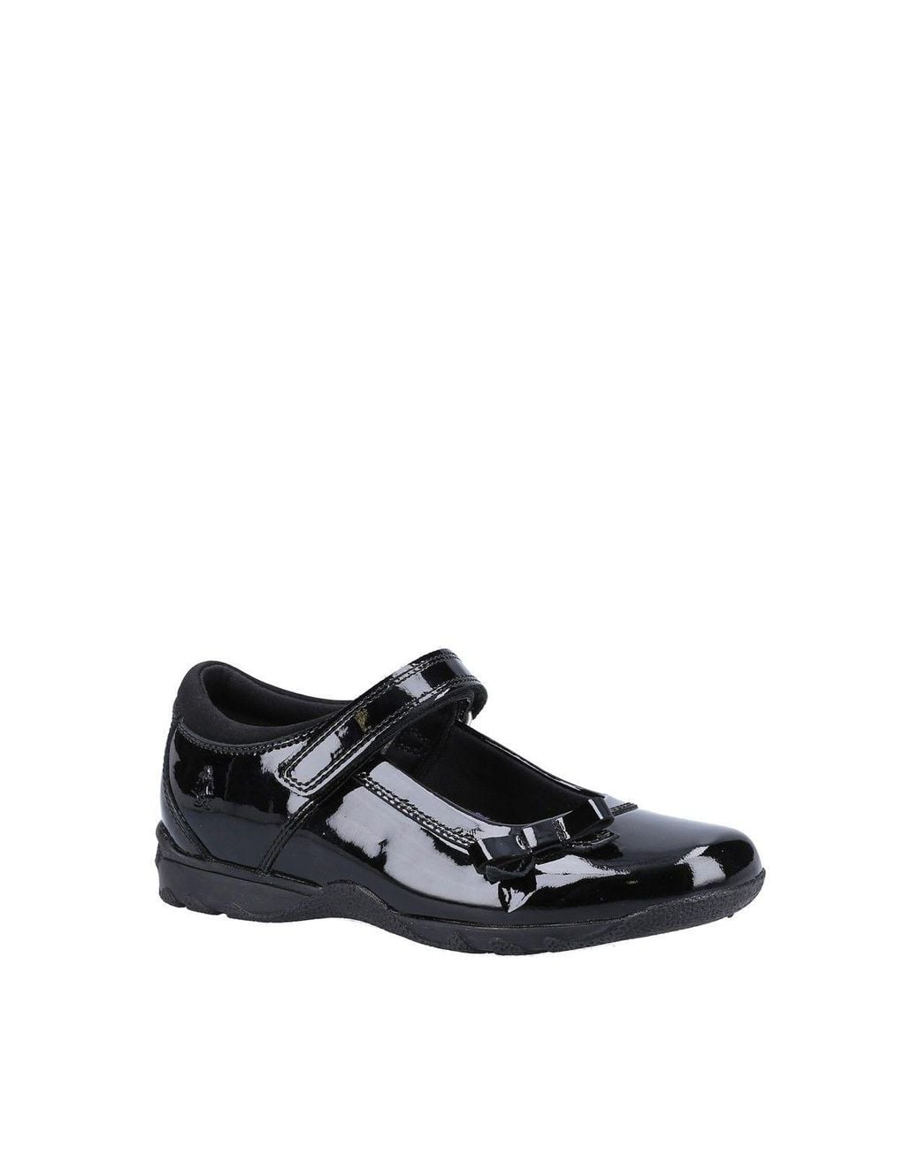 Hush Puppies Black Carrie School Shoe Junior