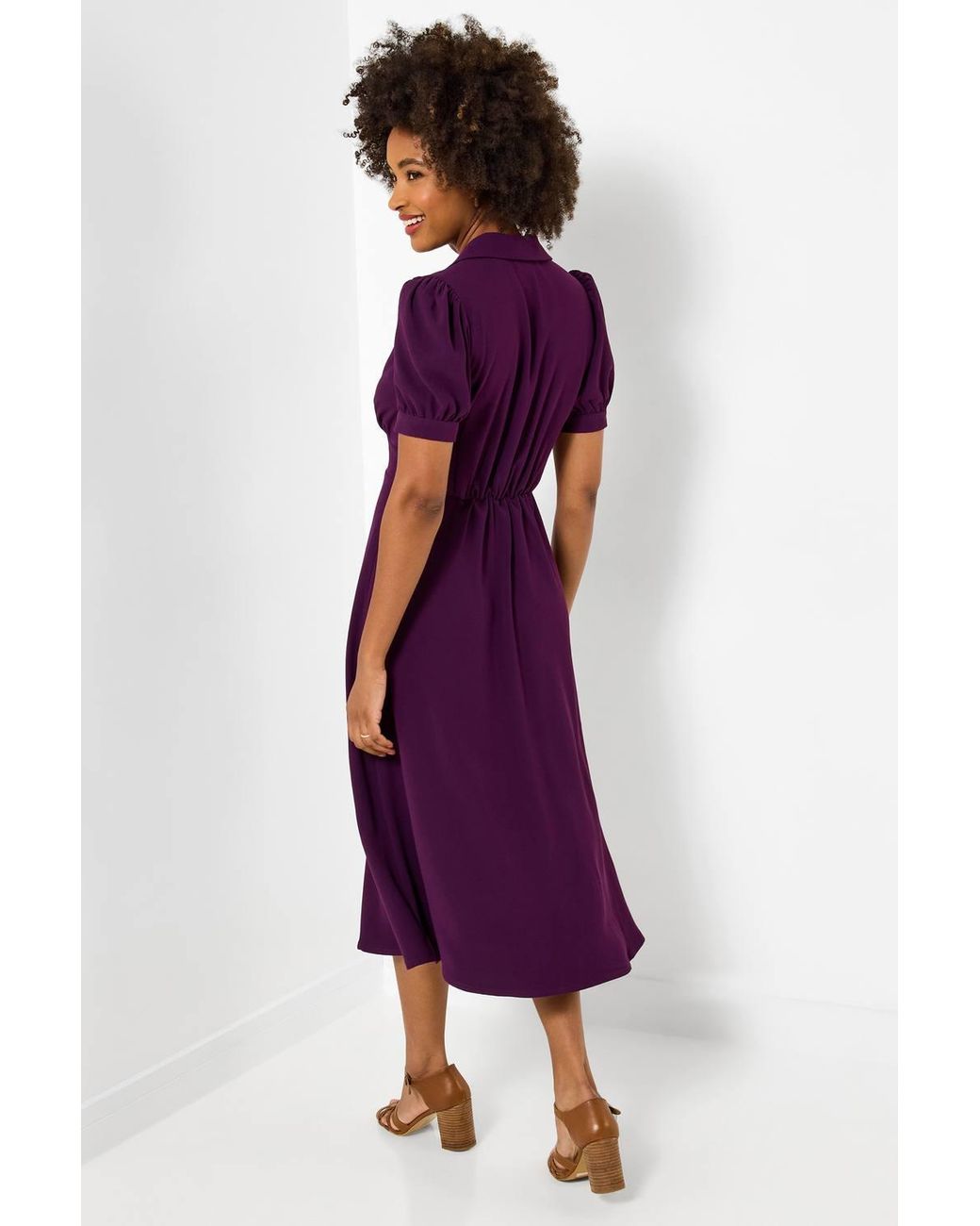 Joe Browns Purple Vintage Inspired Tea Dress