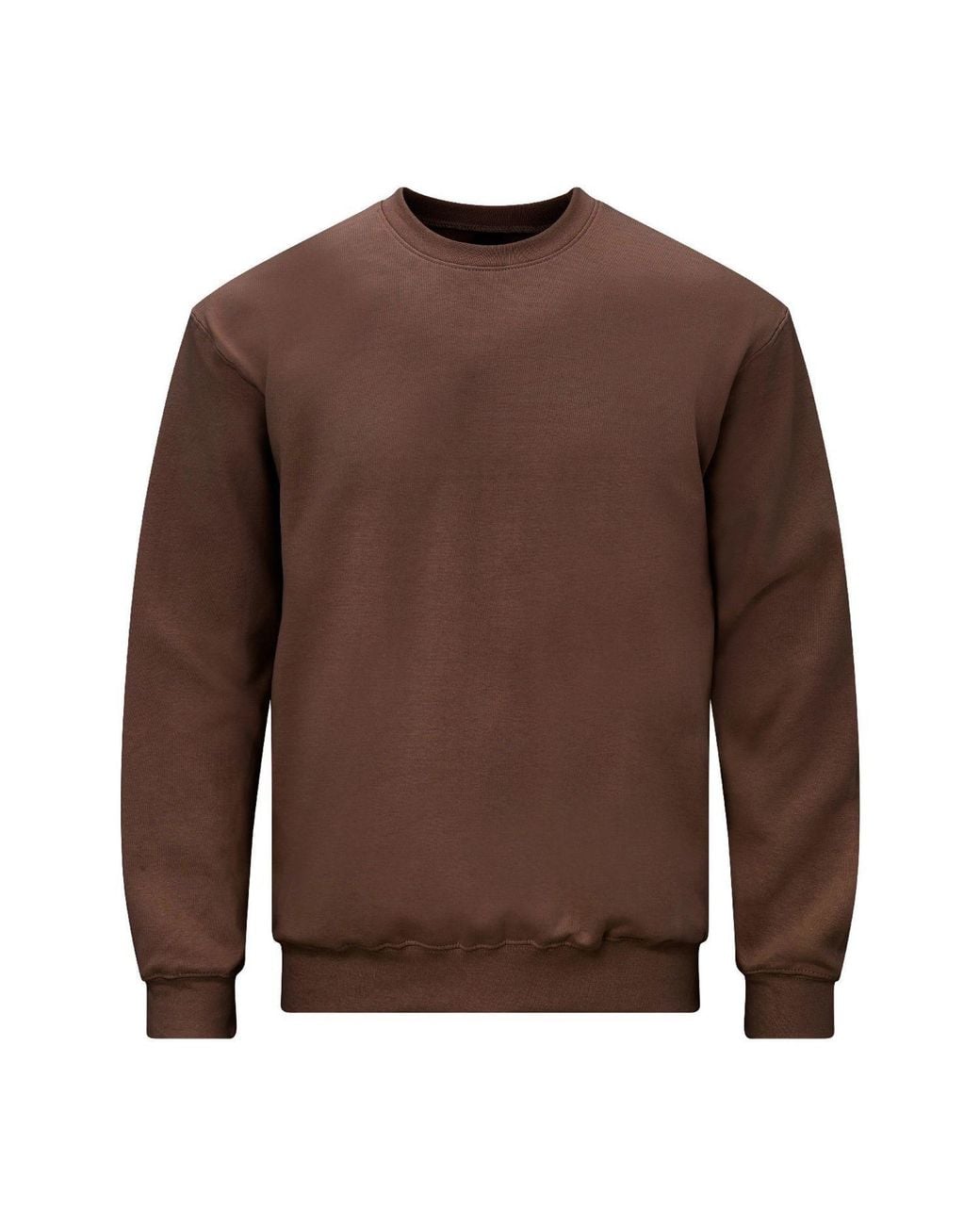 Gildan Brown Softstyle Fleece Midweight Sweatshirt for men