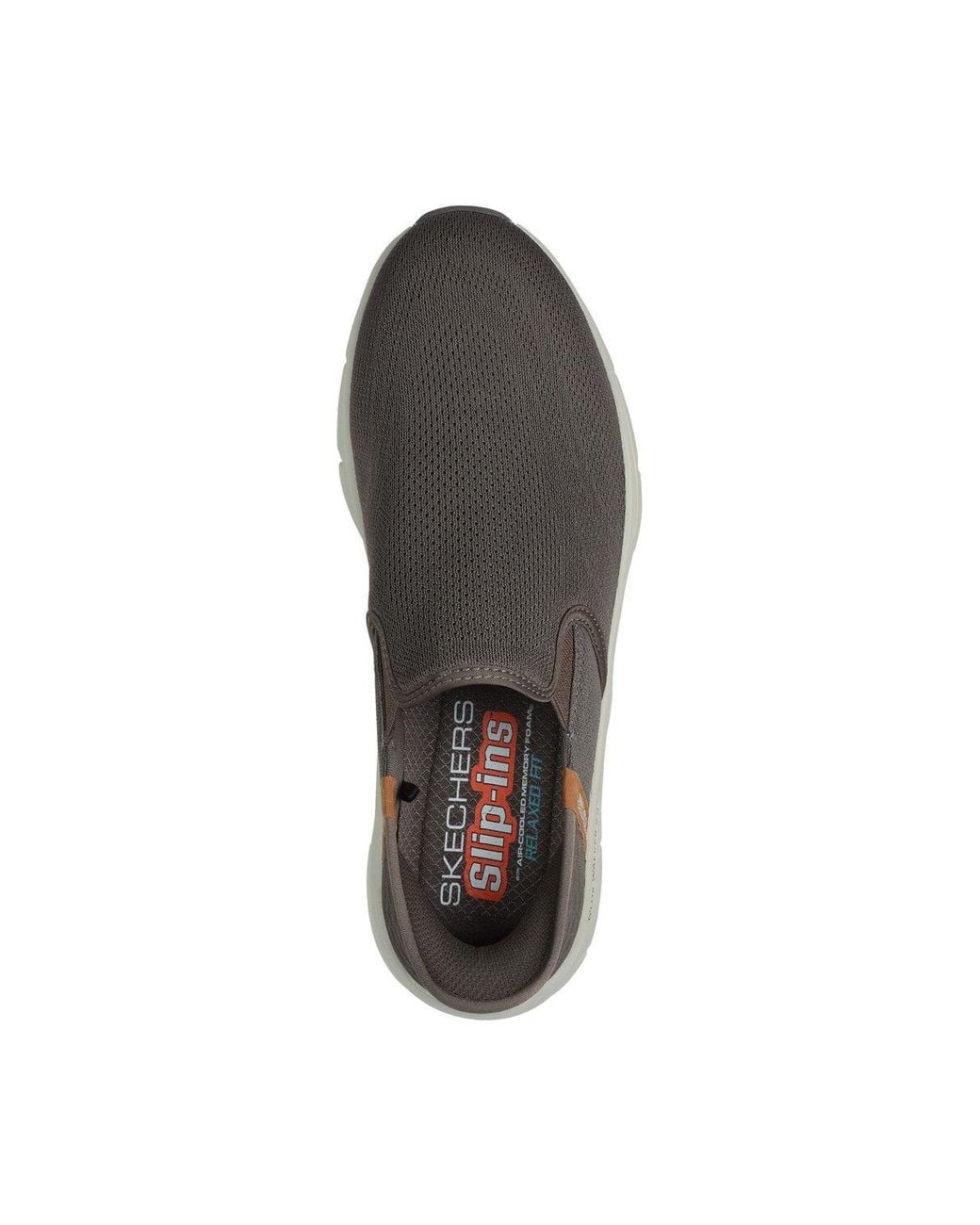 Skechers Gray D'Lux Walker 2.0 Shoes for men