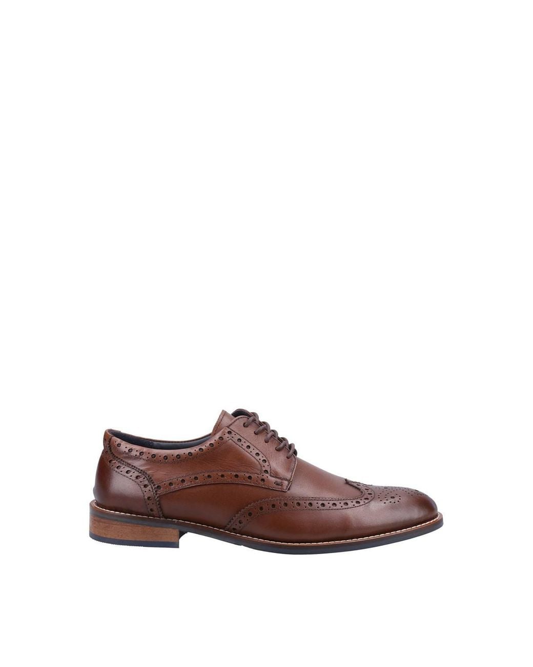 Hush Puppies Brown Dustin Brogue Shoe for men