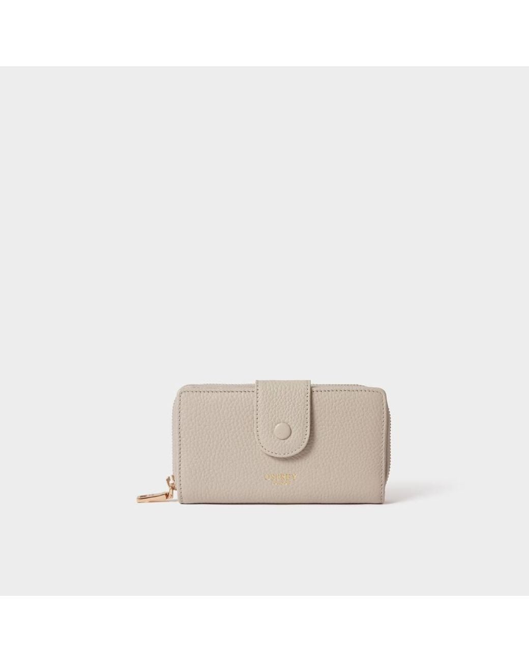 Osprey Natural The Core Medium Leather Popper Matinee Purse