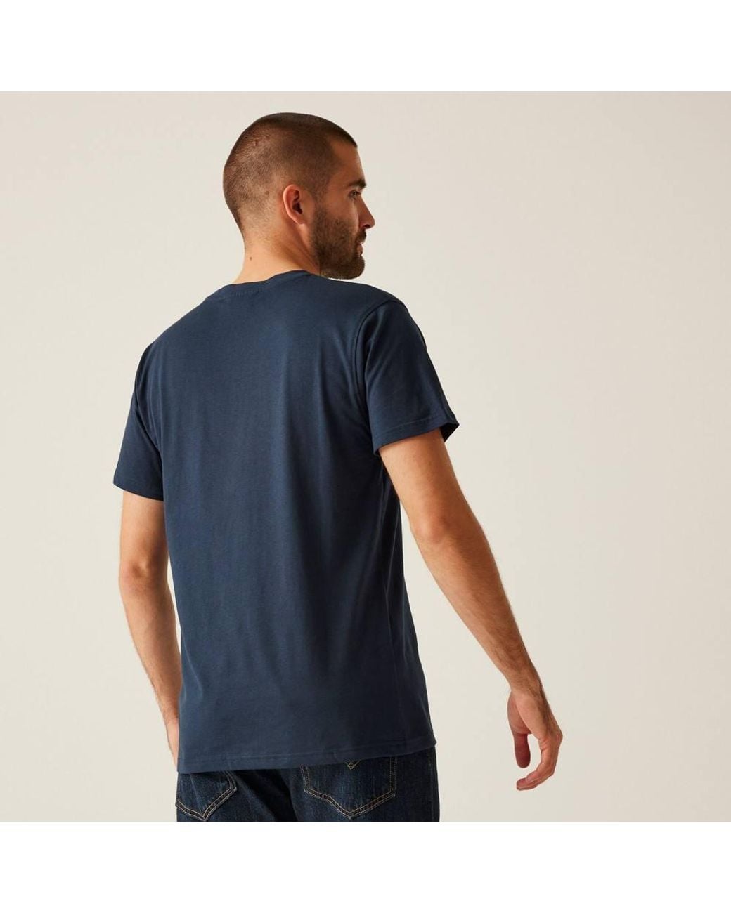 Regatta Blue Soft Touch Cotton T-Shirt for men
