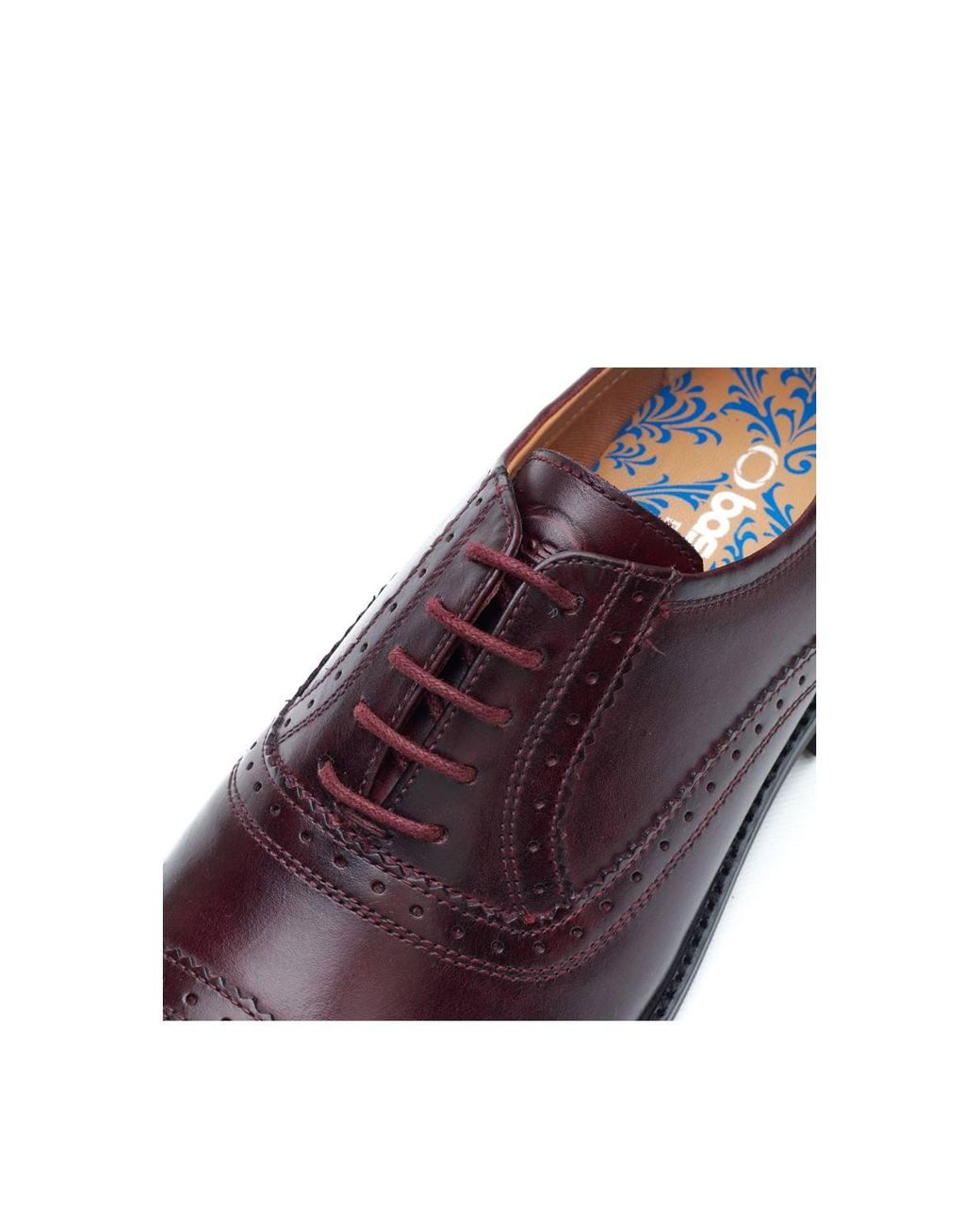 Base London Brown Ascot Toe Cap Oxford Shoe for men