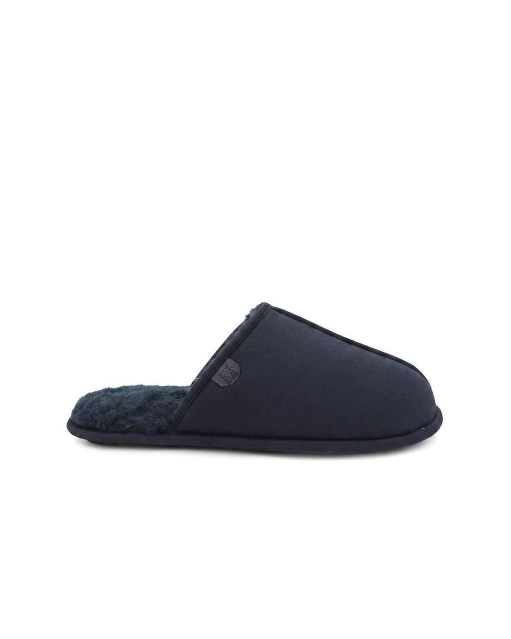 Pavers Blue Wide Fit Luxury Mule Slippers for men