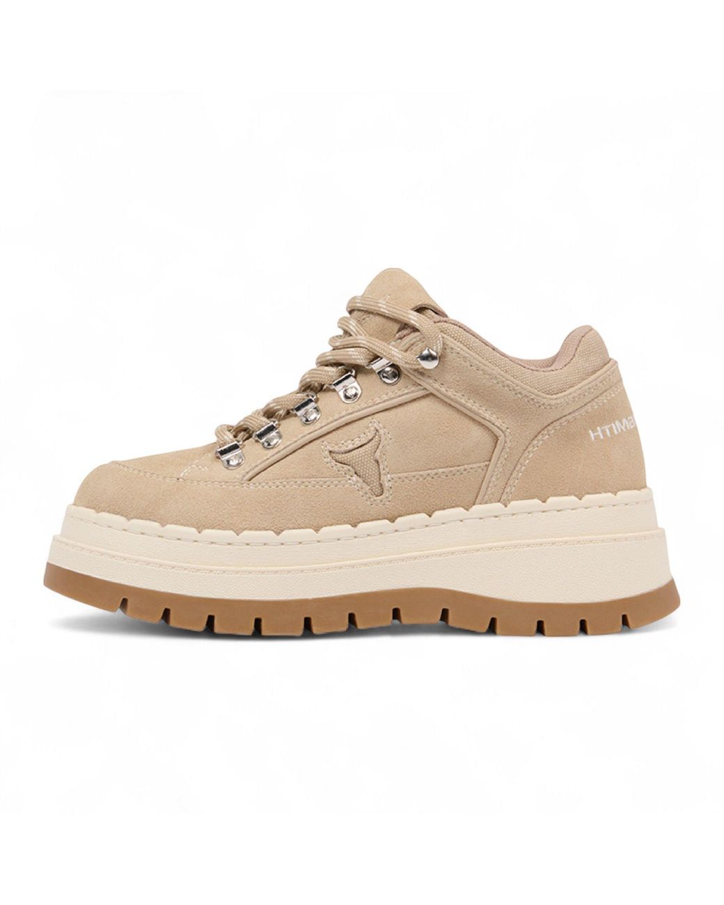 Windsor Smith Natural Sand Suede Chunky Platform Sneakers Trainers