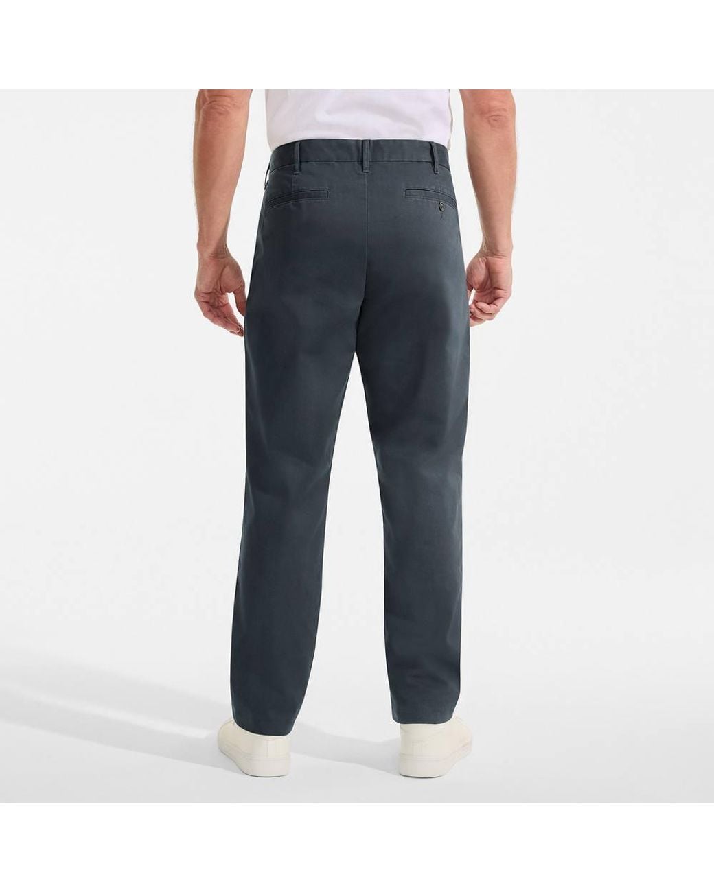 Lands' End Blue Travel Kit Classic Fit Chino Trousers for men