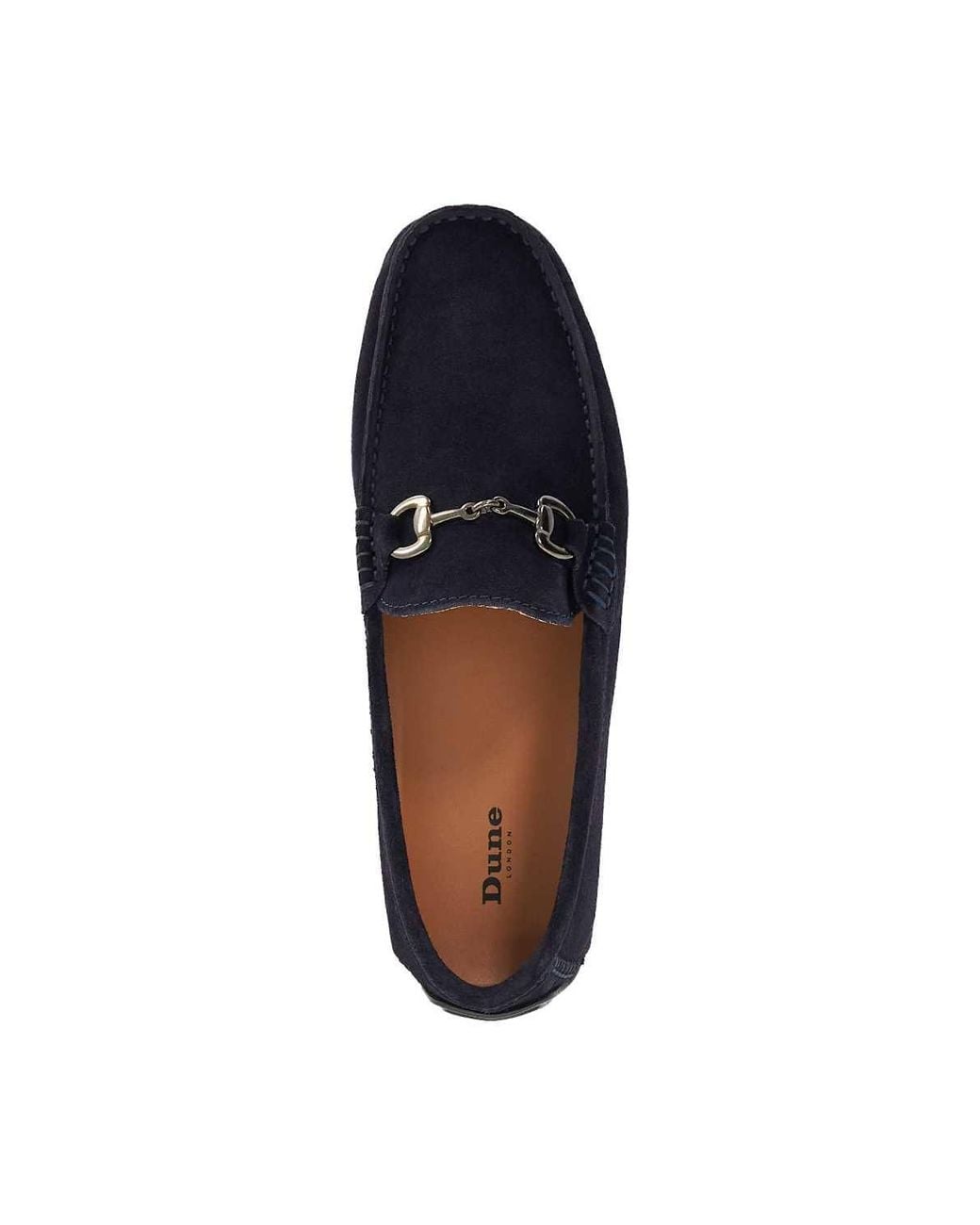 Dune Blue 'Brackon' Suede Slip-On Shoes for men