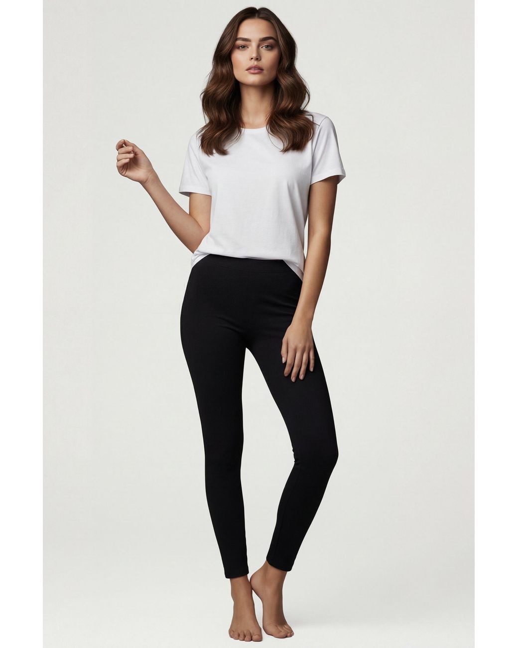 Lands' End Black Starfish Ultimate Leggings