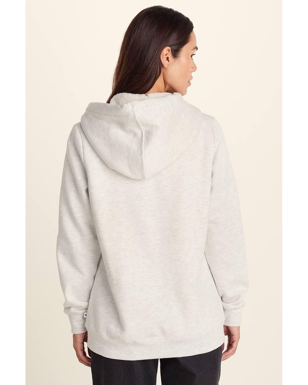 TOG24 Natural 'Bradshaw' Supersoft Sherpa Lined Zip Hoodie