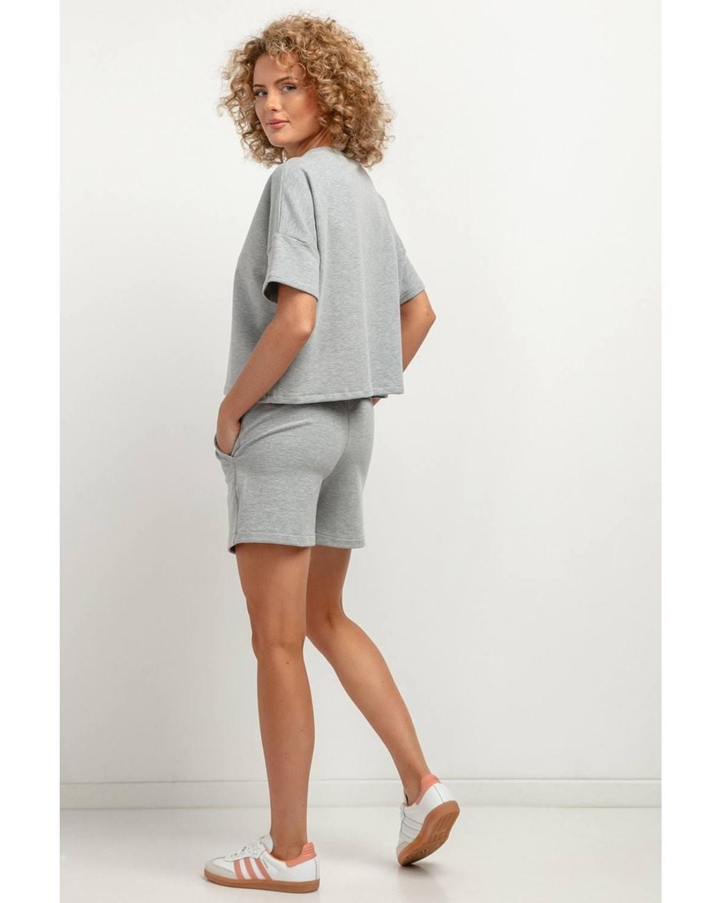 Love Lace Gray High Waisted Short Shorts With Pockets