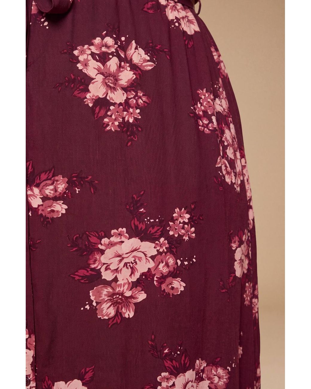 Dorothy Perkins Red Plus Puff Sleeve Midi Shirt Dress
