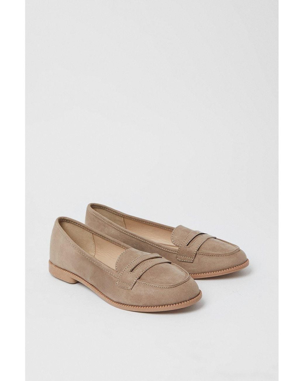 Dorothy Perkins Blue Wide Fit Lara Penny Loafers