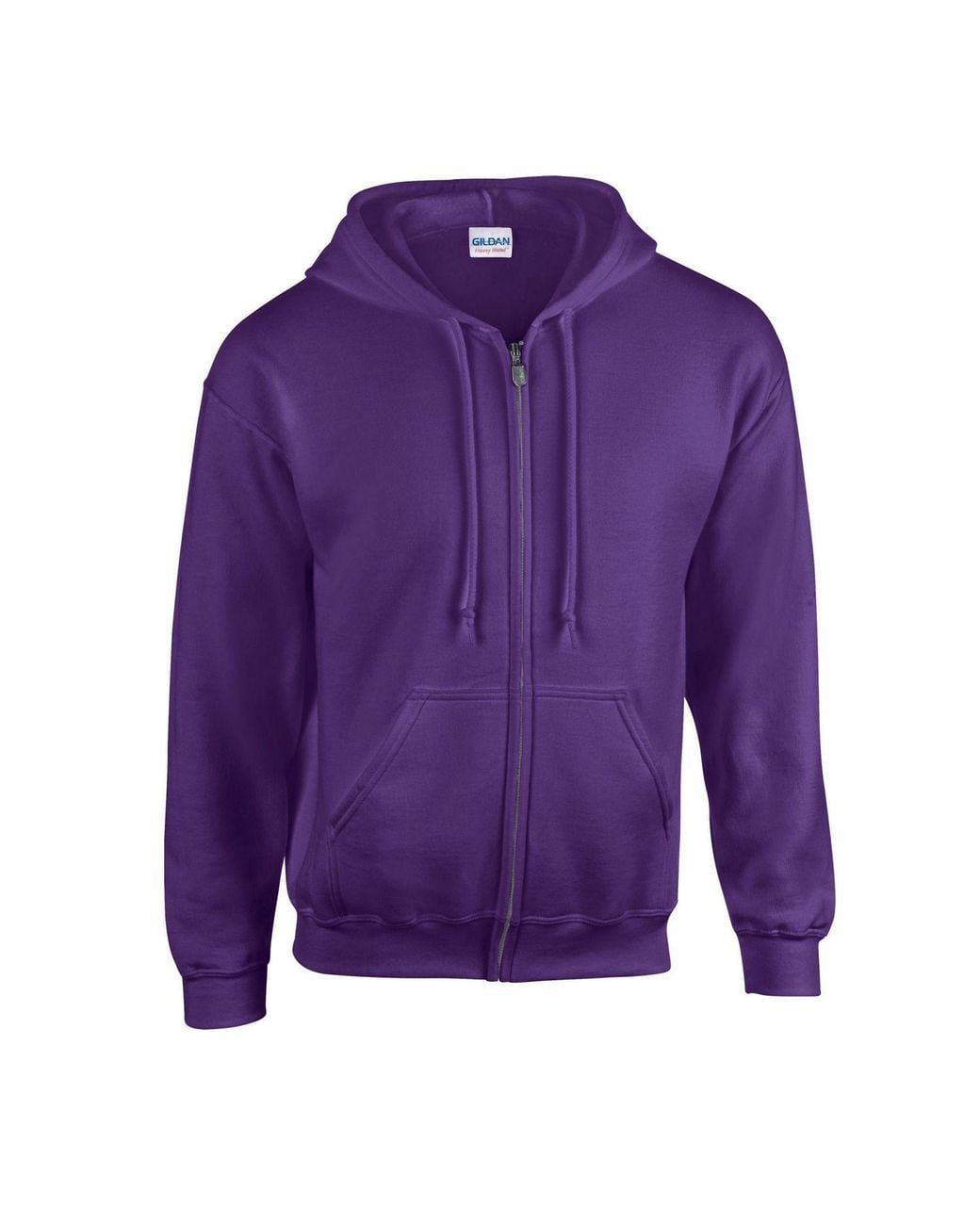 Gildan Purple Heavy Blend Full Zip Full Zip Hoodie