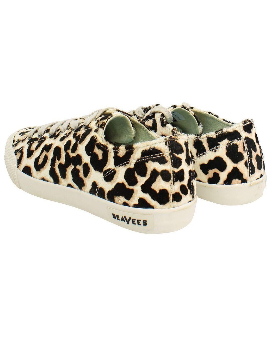 Seavees Black Monterey Mulholland Lace-Up Synthetic Plimsolls