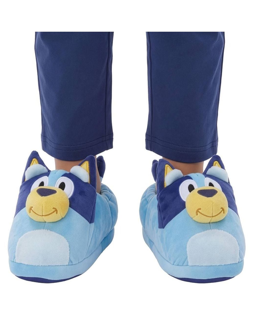Bluey Blue 3D Plush Slippers