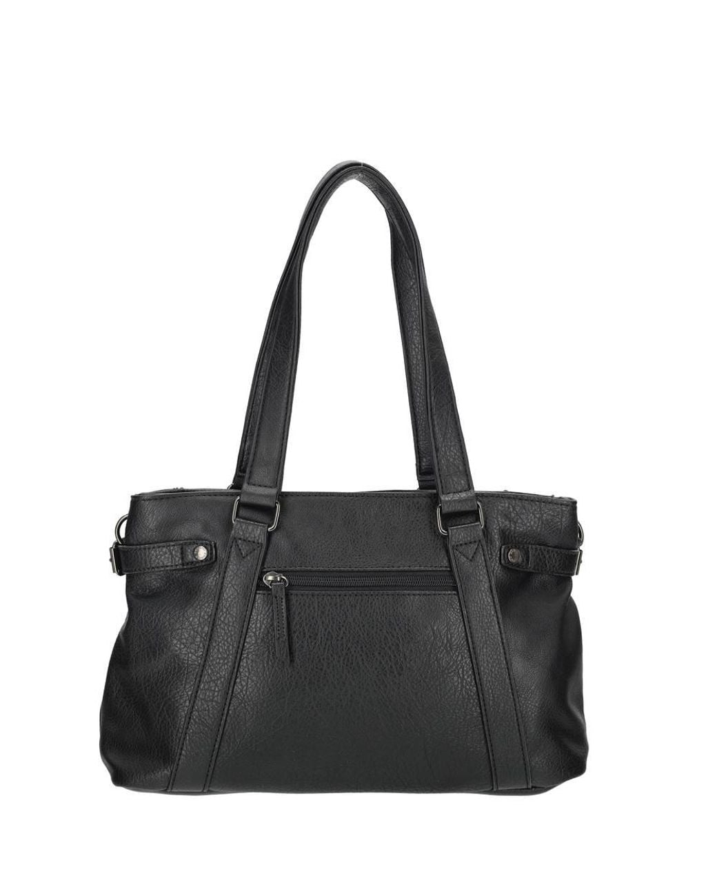 Enrico Benetti Black Emma Two Handle Faux Leather Shoulderbag