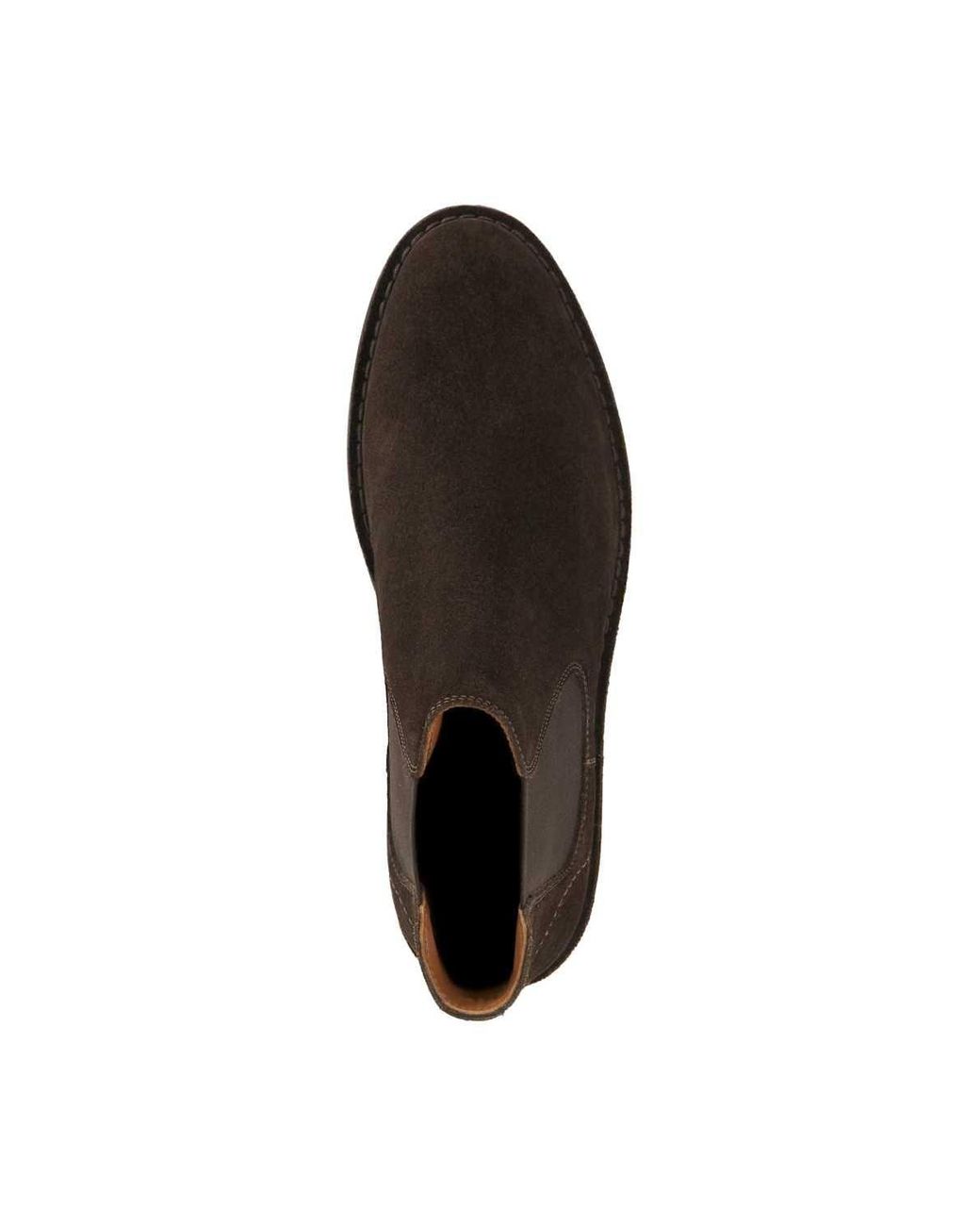Dune Brown 'Cashy' Suede Chelsea Boots for men