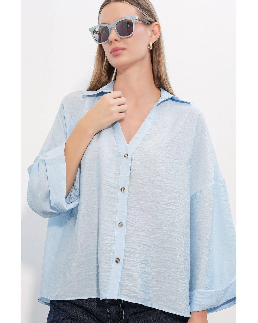 Bigdart White Viscose-Nylon Shirt