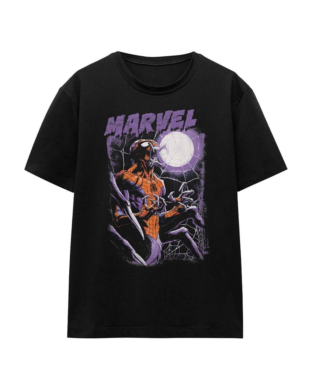 Marvel Black Halloween Manspider Roars T-Shirt